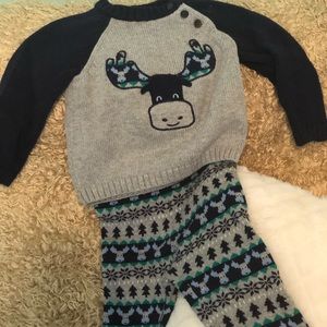 Boys knit pant and sweater
